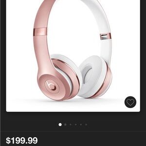 Beats Solo 3 Bluetooth Wireless- Rose Gold